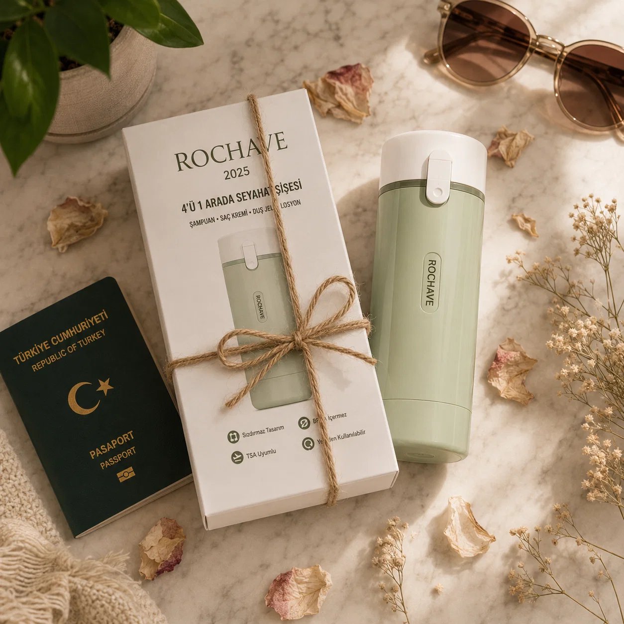 ROCHAVE® 4’ü 1 Arada Seyahat Şişesi