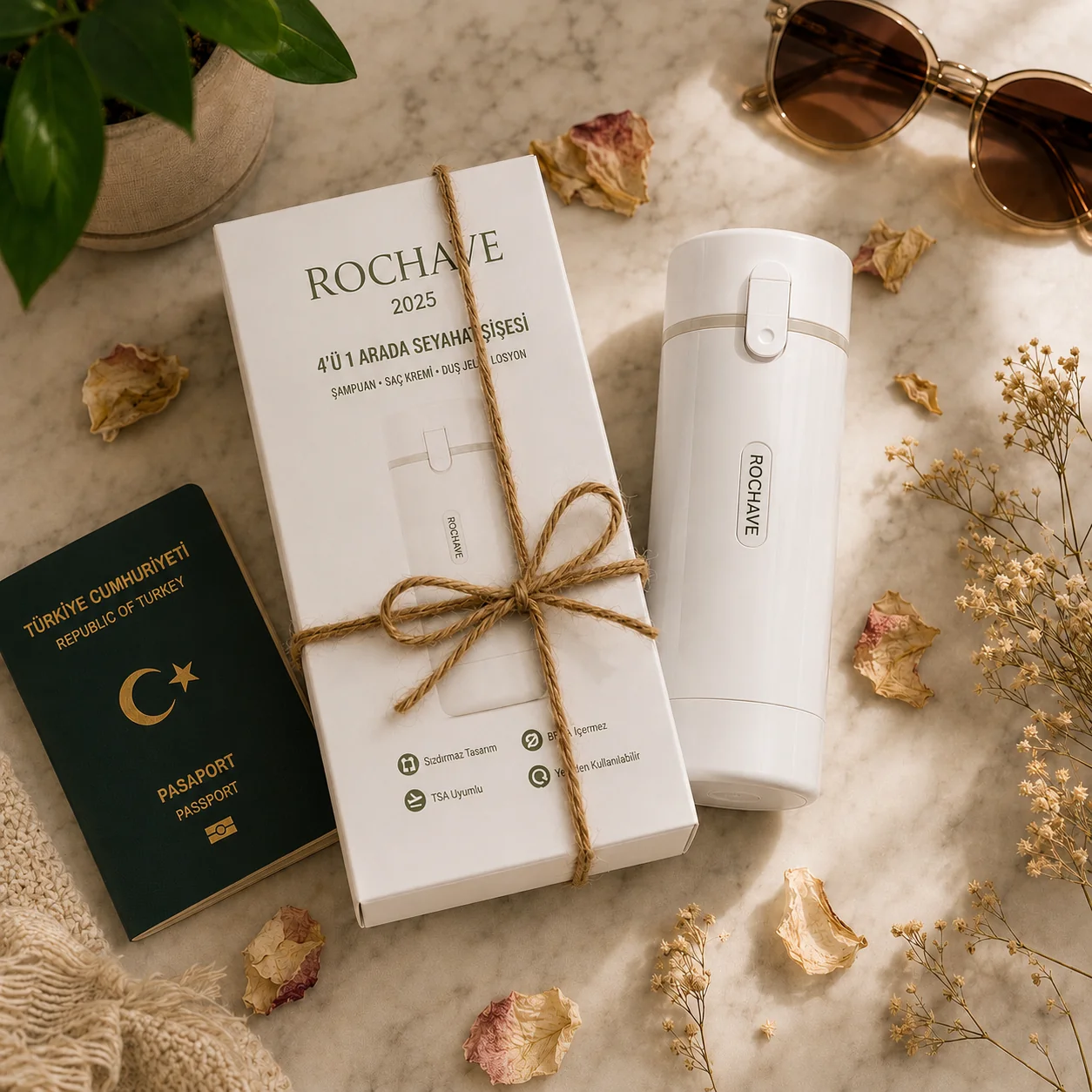 ROCHAVE® 4’ü 1 Arada Seyahat Şişesi